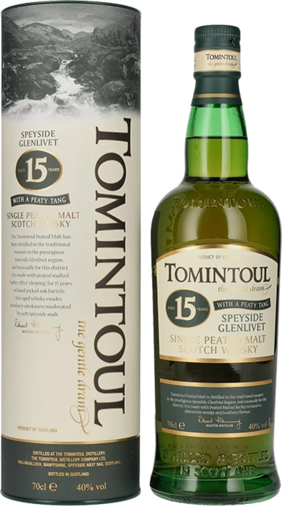 [DX740] Škotski viski Tomintoul 15 Peaty Tang poklon kutija 0,7 L