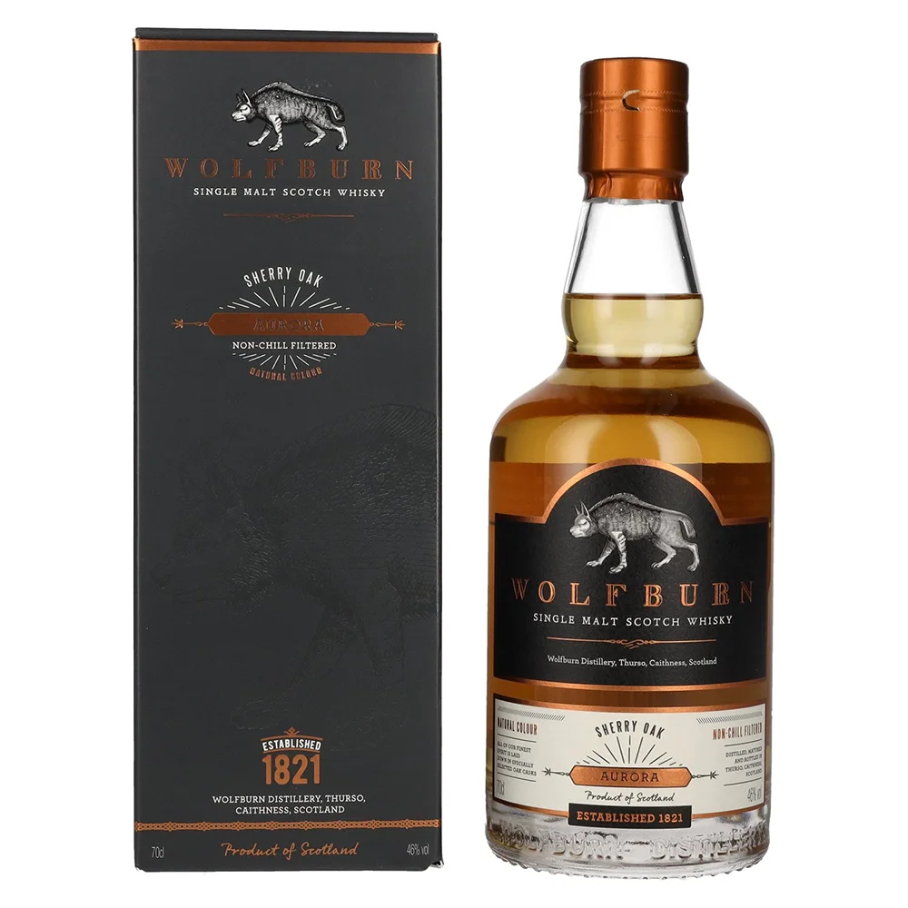 [DX2099] Škotski viski Wolfburn Aurora poklon kutija 0,7 L