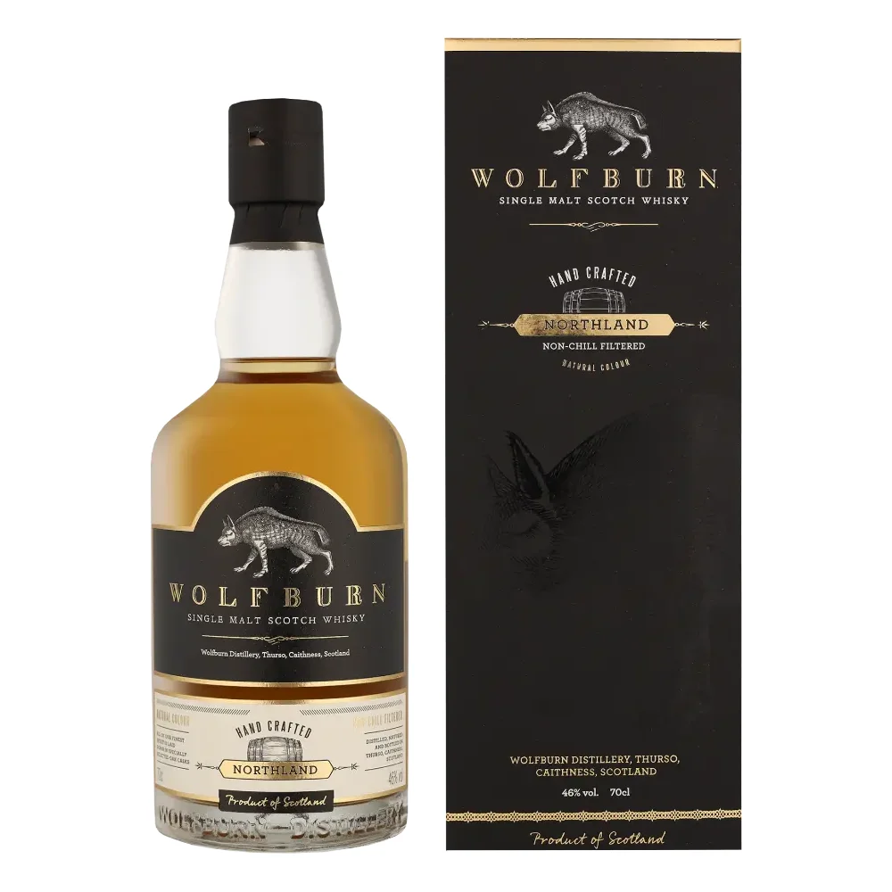 [DX7154] Škotski viski Wolfburn NORTHLAND poklon kutija 0,7 L