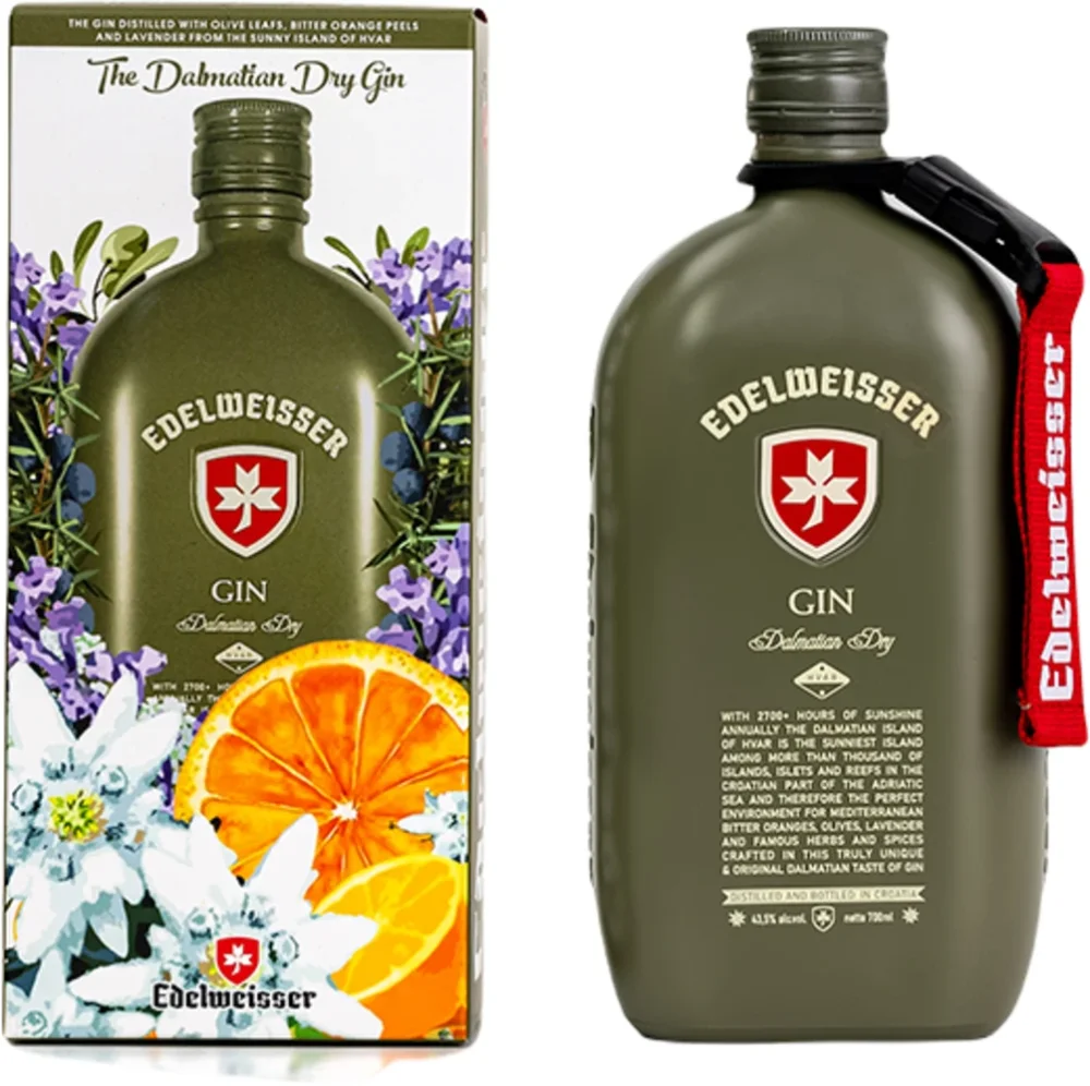 [DX8770] Gin Edelweisser Dalmatian dry poklon kutija 0,7 L
