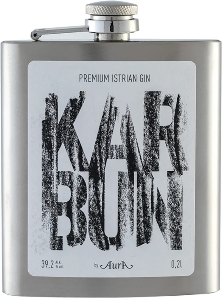 [DX2567] Gin Karbun Aura + flaška poklon kutija 0,2 L